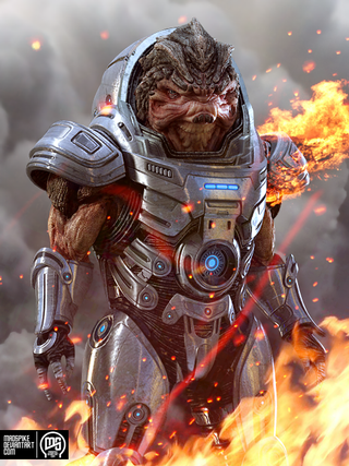 Illustration for article titled The Lovely (And Manly) Pin-Ups Of Mass Effect 2